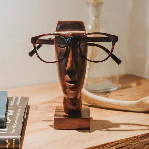 Eyeglass Holder , Glasses Stand, Desk Stand For Glasses, Eye Glass Holder, Nightstand Glasses Holder, Gift For Him, Mens Eyeglass Stand