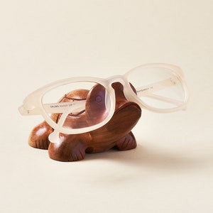 Porte-lunettes tortue, porte-lunettes en bois, déco de coin lecture, porte-lunettes animal, cadeau créatif pour la fête des pères, porte-lunettes de soleil