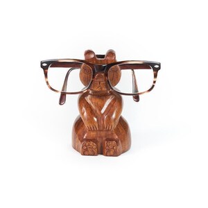 Bear Glasses Holder, Bear Eyeglass Holder Stand, Wooden Glasses Stand, Reading Nook Decor, Desk Decor, Sunglasses Holder, Mothers Day Gift