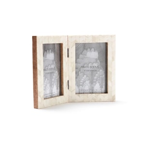 Double Picture Frame, Hinged Picture Frame, Double Photo Frame, Wedding Photo Frame, Boho Picture Frame, Anniversary Gift, Wedding Decor