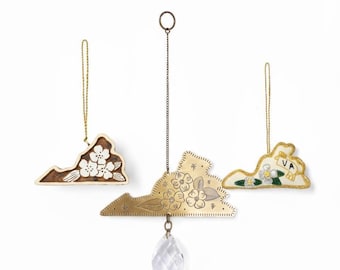 Virginia State Collection Gifts, Trinket Dish, USA States Ornaments, Virginia Suncatchers, Virginia Bookmarks, American Ornament, Matrboomie