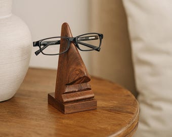 Nose Glasses Holder, Eyeglass Holder Stand, Wooden Glasses Stand, Reading Nook Decor, Animal Glass Holder, Sunglasses Holder, Dorm Gift