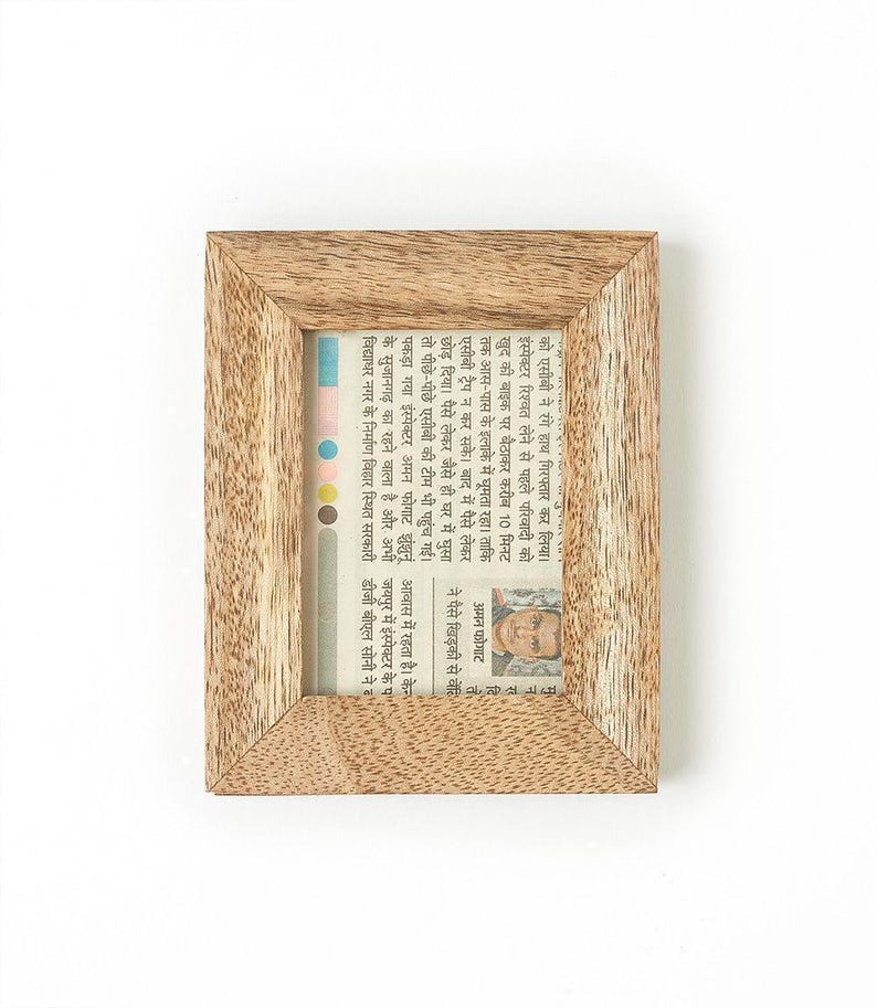 3x4 Handcrafted Quilling Frame, Frame For Quilling Art, Mango Wood Frame, Artwork Frames, Tiny Home Decor, Mini Photo Frame, Picture Frame image 3