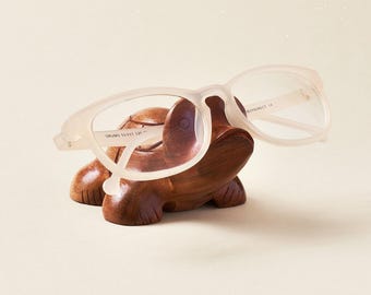 Turtle Eyeglass Holder, Glasses Stand, Wooden Glasses Holder, Reading Nook Decor, Animal Glass Holder, Sunglasses Holder, Wedding Gift