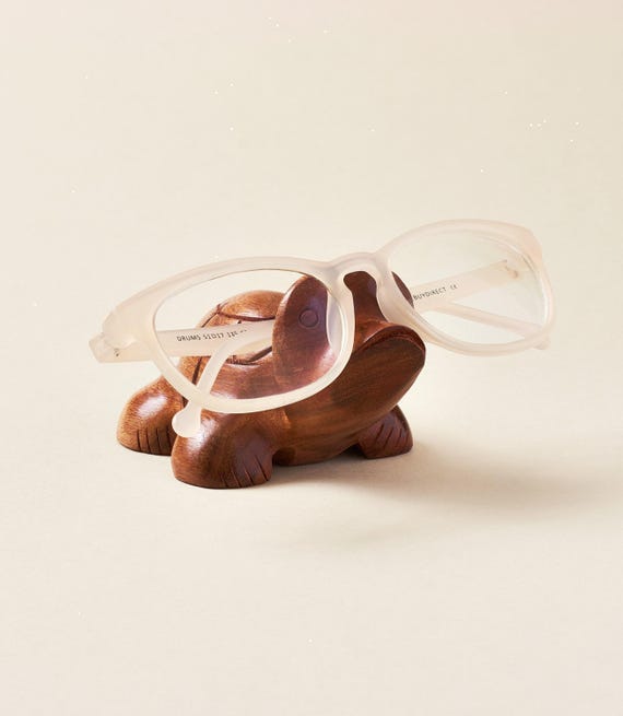 Turtle Eyeglass Holder, Glasses Stand, Wooden Glasses Holder, Reading Nook Decor, Animal Glass Holder, Sunglasses Holder, Wedding Gift