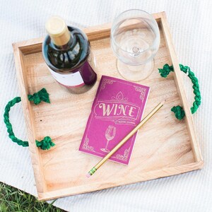 Diario de bolsillo de cata de vinos de papel reciclado, regalo de vino, cuaderno de vinos, regalo para amantes del vino, regalo de sumiller, fiesta de cata de vinos, regalo para mamá