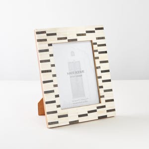 Bone Picture Frame 5x7, Home Decor, Office & Room Décor, 5x7 Photo Frames, Desk and Wall Display, Hand Crafted Wood, Bone - by Matr Boomie