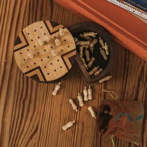 Peg Solitaire Game, Wooden Solitaire Game, Handcrafted Board Games, Solitaire Game Board, Travel Solitaire Game, Toys & Games, Gift For Him