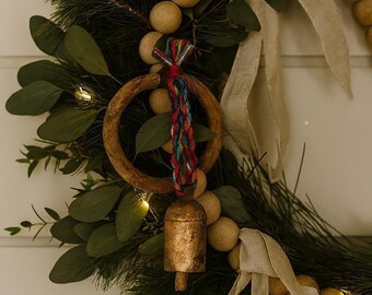 Adorno de campana, Campanas colgantes, Regalos de decoración navideña, Campanas de cobre, Campana pequeña, Decoración india, Campanas de jardín, Carrillón de viento bohemio, Carrillón de viento colgante
