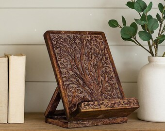 Support De Livre Réglable Et Rotatif - Porte-Livre Bureau Cuisine Lecture Partition Bible - Portable Et Stable