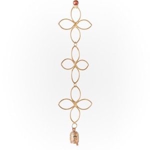 Air Element Wind Chime With Bell, Hanging Bells, Garden Decor, Housewarming Gift, Farmhouse Decor, Outdoor Gift, Modern Bell Chime, Patio