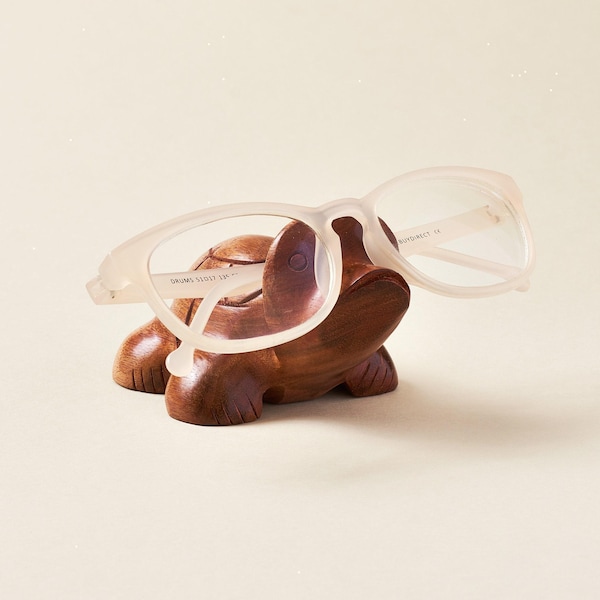 Turtle Eyeglass Holder, Glasses Stand, Wooden Glasses Holder, Reading Nook Decor, Animal Glass Holder, Sunglasses Holder, Fathers Day Gift