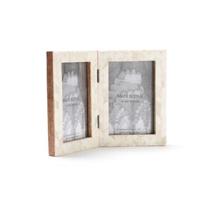 Double Picture Frame, Hinged Picture Frame, Double Photo Frame, Wedding Photo Frame, Boho Picture Frame, Anniversary Gift, Wedding Decor