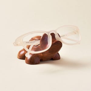Turtle Glasses Holder, Eyeglass Stand, Wooden Glasses Stand, Reading Nook Decor, Animal Glass Holder, Sunglasses Holder, Birthday Gift