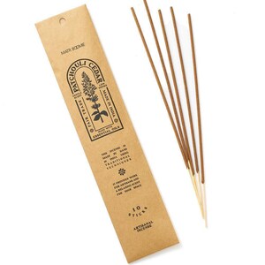 Patchouli Cedar Incense Stick, Woody Scent, Mom Gift, Home Fragrance, Scented Sticks, Housewarming Gift, Low Smoke Stick, Yoga Studio Decor