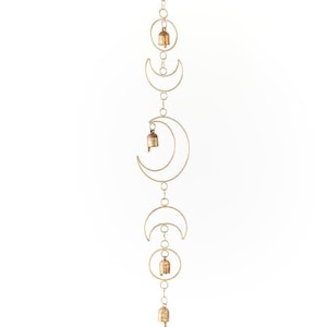 Indukala Wind Chime With Bells, Moon Phase Wind Chime, Hanging Bells, Patio Decor, Garden Bell, Enchanting Bell Wind Chime,Indian Bell Chime