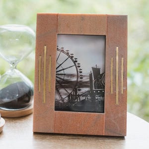 4x6 Marble Frame, Picture Frame, Gift For Couple, Boho Photo Frame, Rustic Picture Frame, Decorative Frame, Unique Picture Frame, Dorm Gift