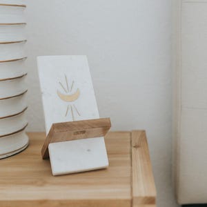 Phone Stand For Desk, iPhone Stand, Phone Holder Wood, Cell Phone Stand, Tech Accessories, Marble Phone Holder, Docking Station,Tablet Stand