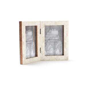 Double Picture Frame, Hinged Picture Frame, Double Photo Frame, Wedding Photo Frame, Boho Picture Frame, Anniversary Gift, Wedding Decor