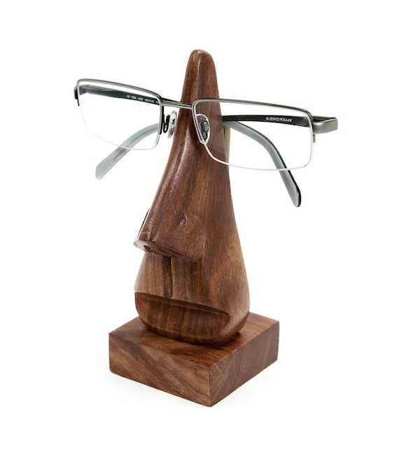 Hand Carved Glasses Holder, Eyeglass Stand, Wooden Eyeglasses Holder, Nose  Glasses Holder, Girlfriend Gift, Fair Trade Decor, Valentines Day 