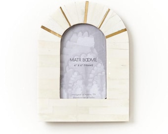 Arch Picture Frame, Oval Frame, Bone Picture Frame, Boho Photo Frame, Marble Picture Frame, Inlay Photo Frame, Arch Frame Gift For Couple