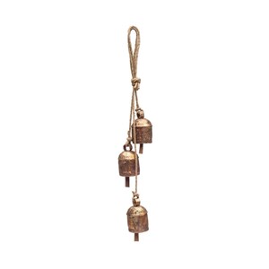 Rustic Wind Chime, Small Bell Garland, Artisan Bell Decor, Outdoor And Garden, Cozy Home Decor, Home Gift, Unique Mantel Decor, Patio Decor Rustic Wind Chime