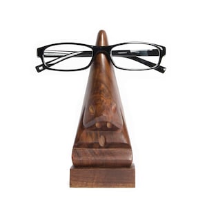Nose Glasses Holder, Eyeglass Holder Stand, Wooden Glasses Stand, Reading Nook Decor, Animal Glass Holder, Sunglasses Holder, Office Gift