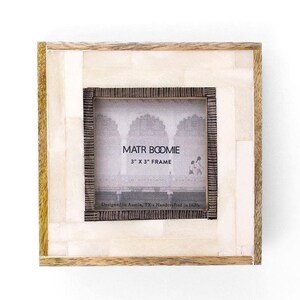3x3 Fotobilderrahmen für Hochzeitspaare | 3x3 Fotorahmen für Tabletop oder Wandbehang | 3x3 Fotoanzeige | Ethisch hergestellt