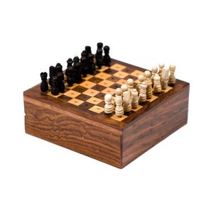 Travel Chess Set, Mini Chess Set, Toys And Games, Pocket Chess, Small Chess Set, Portable Chess Set, Wooden Chess Set, Best Gift For Dad