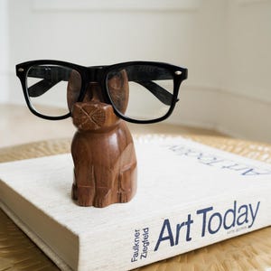 Cat Glasses Holder, Animal Eyeglass Holder Stand, Cute Glasses Stand, Sunglasses Holder, Cat Figurine Eyeglasses Stand, Grandma Gift