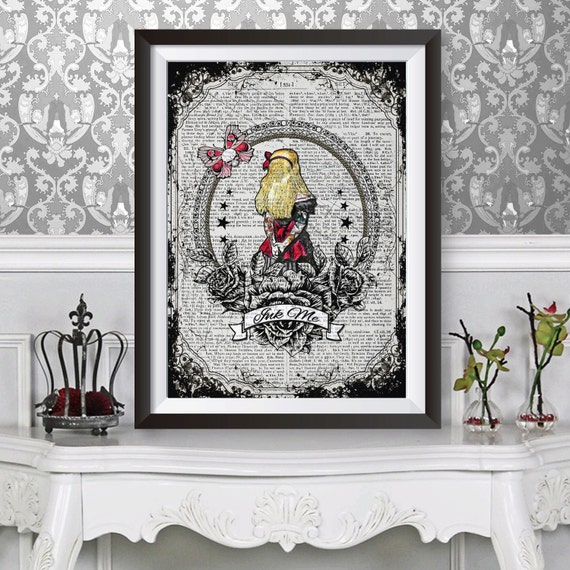 Alice in Wonderland Tattoo Sleeves Poster Art Print. - Etsy Alice in Wonderland Tattoo Sleeves Poster Art Print. - Etsy