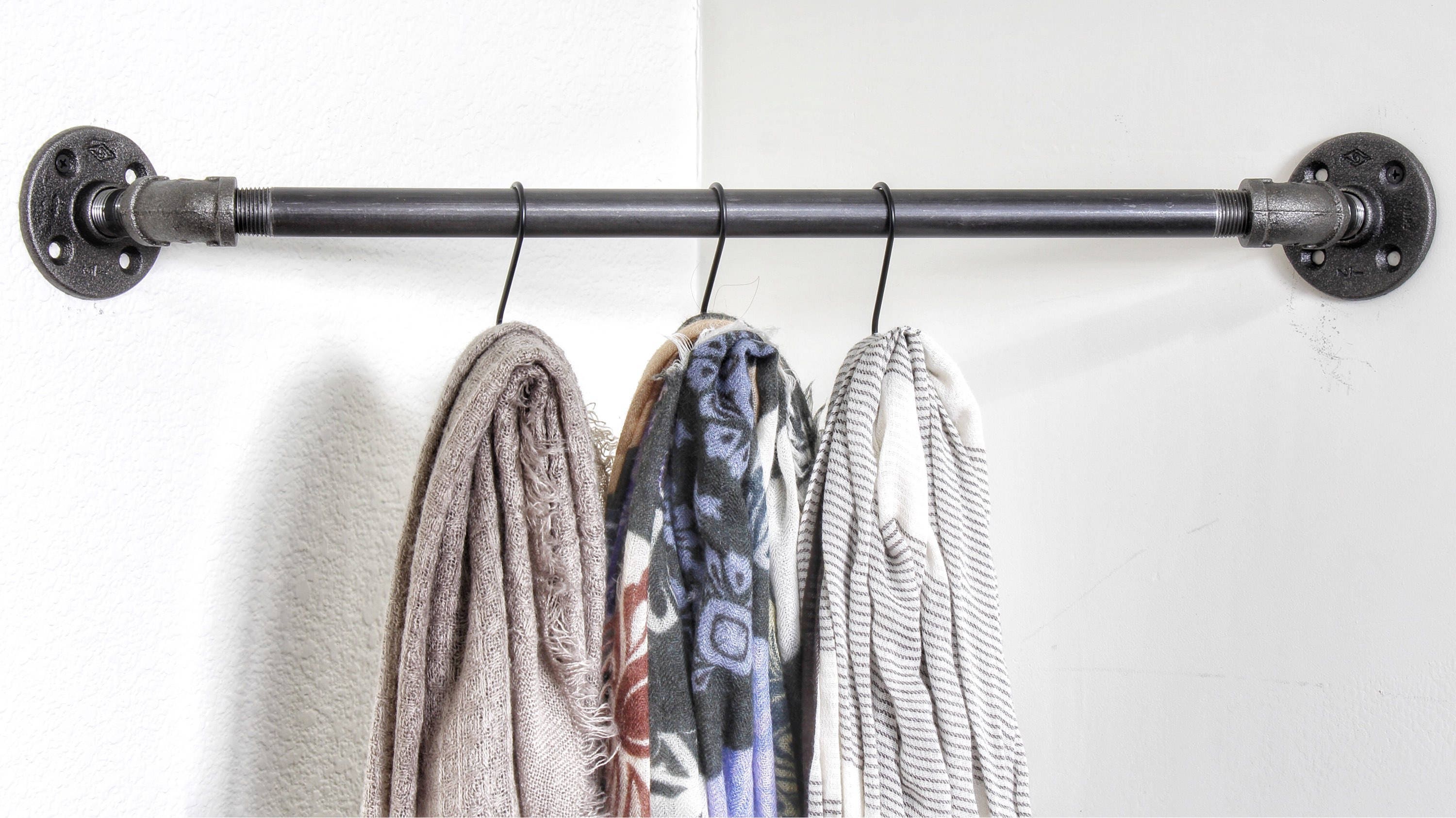 Industrial Pipe Corner Clothing Rack Corner Etsy UK