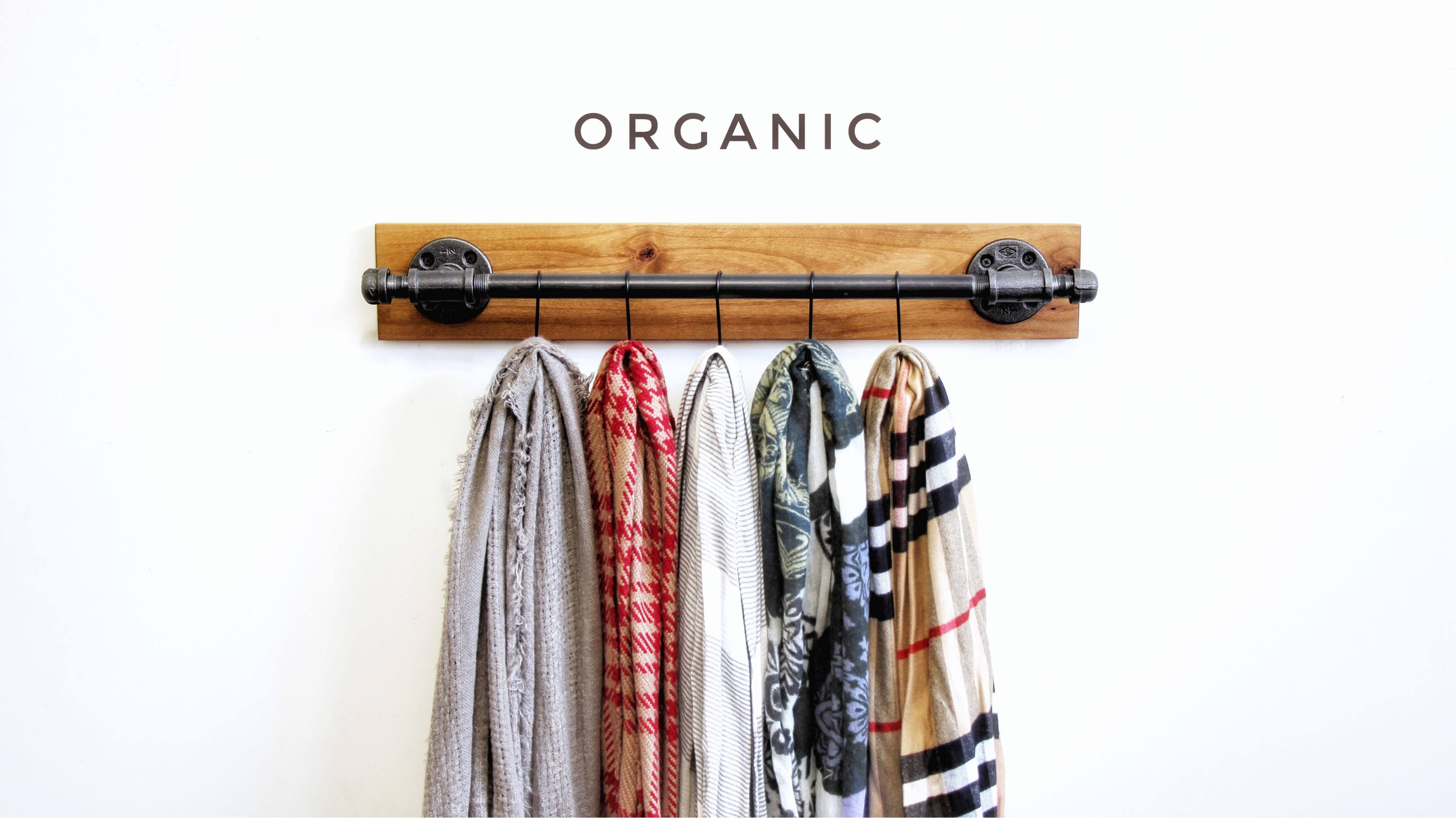 Scarf rack Organic closet storage Belt rack Scarf hanger Etsy