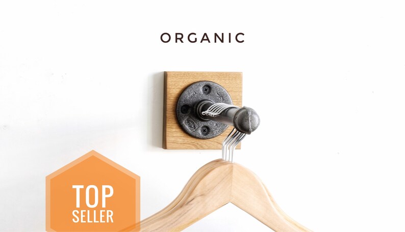 Wall Hook Clothes Rack Boutique Display Retail Fixture Clothing Pipe Industrial