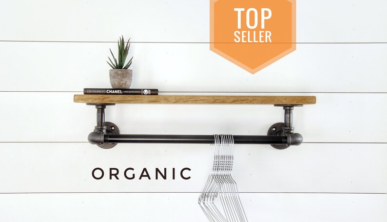 Industrial Clothing Rack Shelf Garment Rack Retail Display Etsy