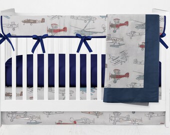baby bedding airplane theme