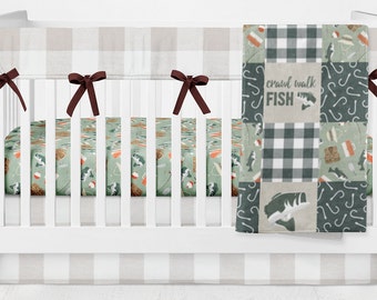 fishing crib sheets