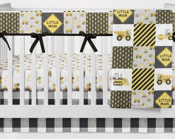 construction themed crib bedding