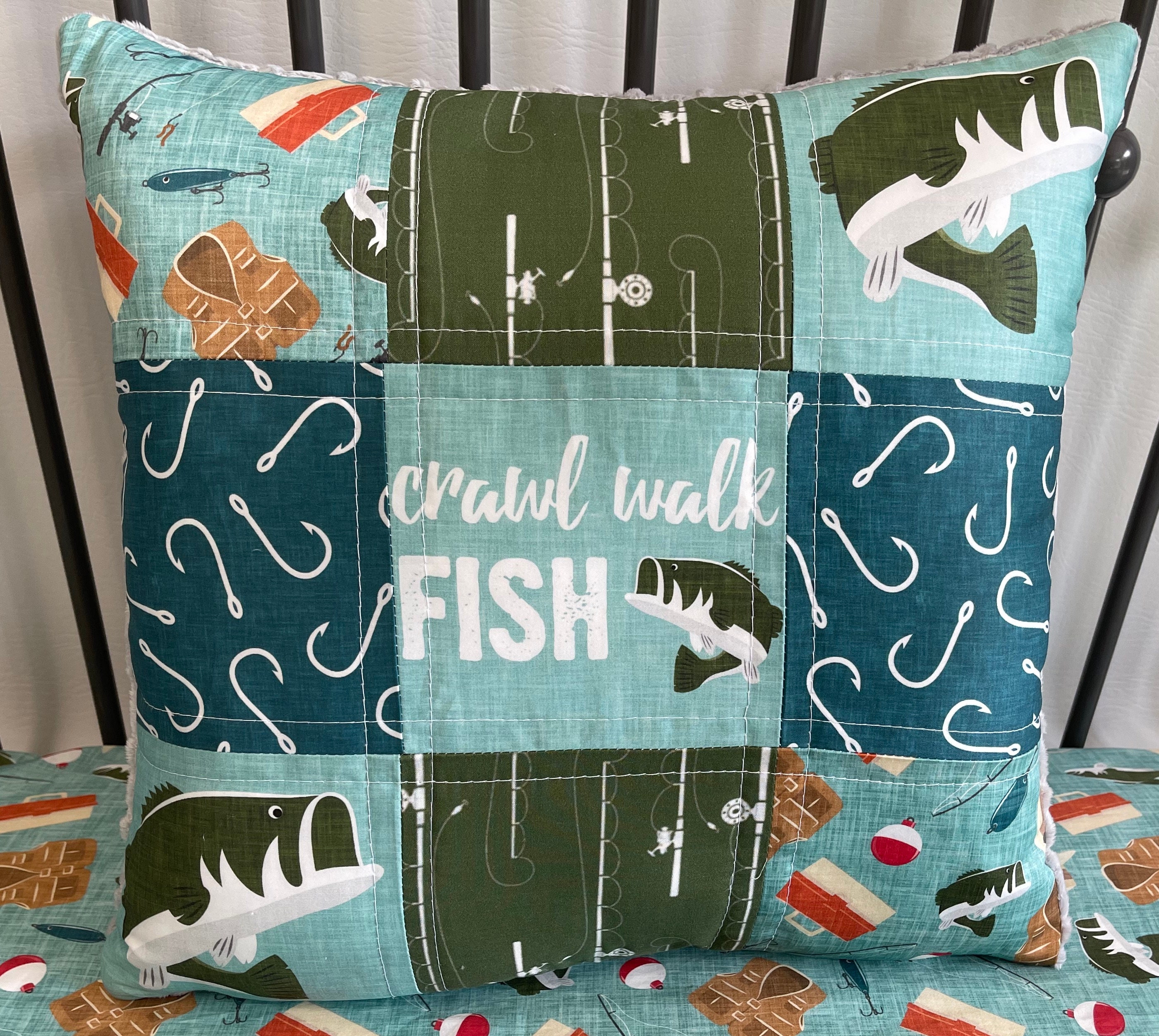 Baby Bedding Fishing Bedding Set Toddler Bedding Outdoors Etsy