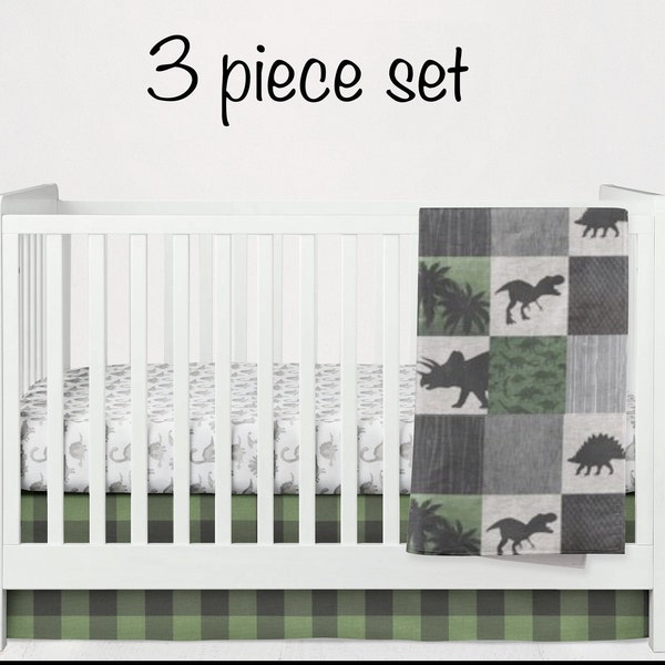 Gray Crib Bedding Etsy