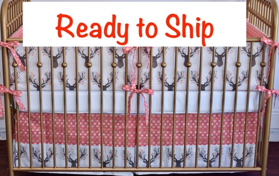 deer antler crib bedding