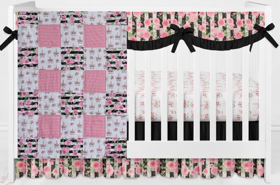 unicorn crib bedding etsy