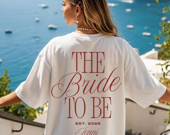Gepersonaliseerd T-shirt voor vrijgezellenfeest voor vrouwen, T-shirts voor vrijgezellenfeesten, cadeau voor het bruidsteam, T-shirt voor vrijgezellenfeest, cadeau voor bruidsmeisjes, ceremoniemeester, bruidscrew
