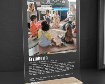 Gepersonaliseerd cadeau voor opvoeder, bedankcadeau voor opvoeder, afscheidscadeau voor opvoeder, idee voor kinderopvang, kerstcadeau voor opvoeder