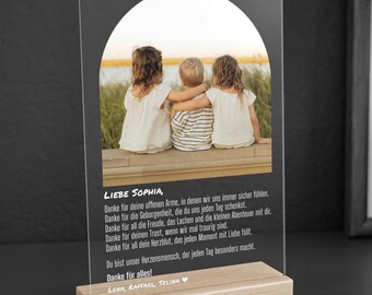 Gepersonaliseerd cadeau voor opvoeder, bedankje, afscheidscadeau voor opvoeder, idee voor kinderopvang, gepersonaliseerde foto voor opvoeder