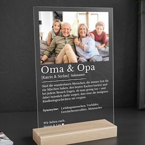 Personal gift grandma grandpa photo gift birthday gift grandparents Christmas definition grandma grandpa personalized gift from grandchildren