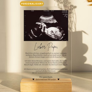 Pregnancy gift for dad-to-be, ultrasound picture gift, pregnancy announcement gift, personalized gift for expectant father, you're going to be a dad!