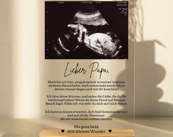 Pregnancy gift for dad-to-be, ultrasound picture gift, pregnancy announcement gift, personalized gift for expectant father, you're going to be a dad!