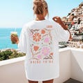 Personalized Bachelorette Party Shirt for Women, Bride Shirt, Team Bride Gift, Bachelorette Party T-Shirt with Flowers, Bridesmaids Gift, Maid of Honor product logo