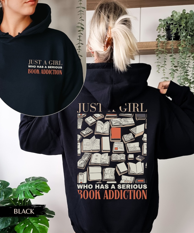 Bookish Merch Hoodie gift for her, Book lover hoodie, booktrovert sweater, Bücher Shirt, Bücherwurm Geschenk für Buchliebhaber Kaputzenpulli